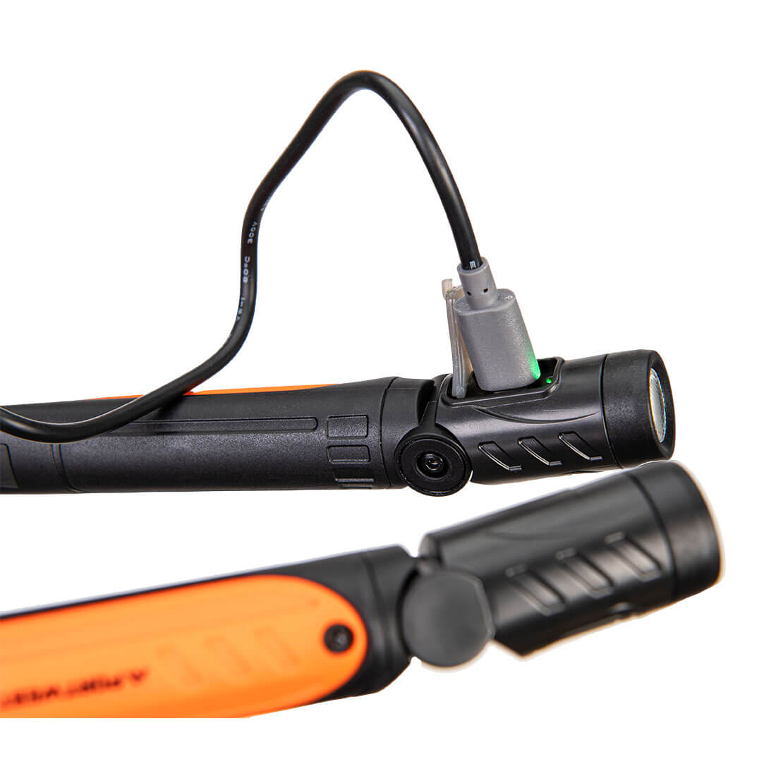 Latarka LED USB na szyję