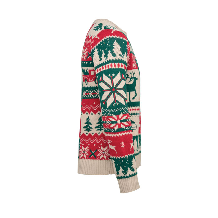 Świąteczny sweter z dzianiny L-XL...