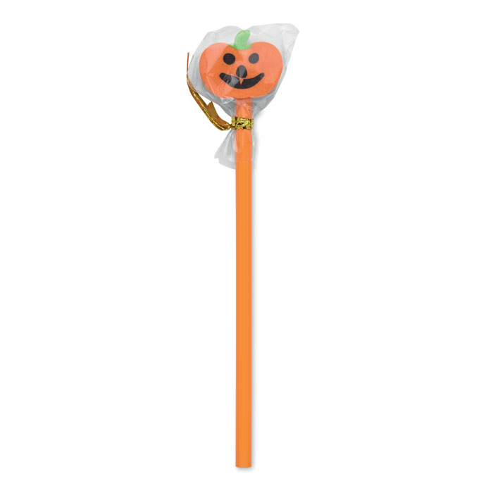 Halloweenowy ołówek z gumką