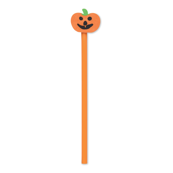 Halloweenowy ołówek z gumką