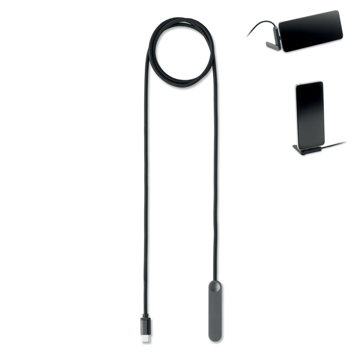 stojak na telefon z kablem USB-C o...